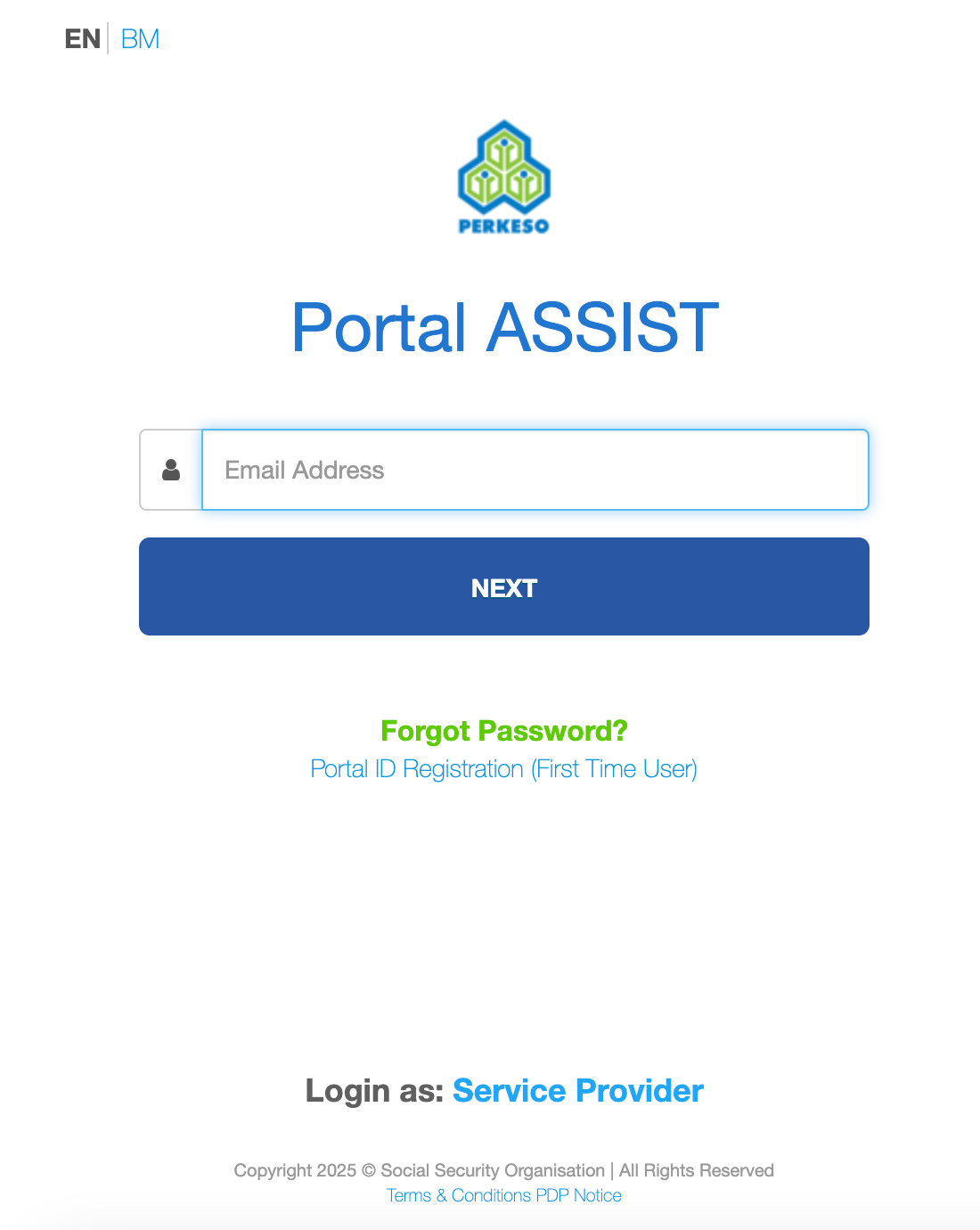 login socso 2
